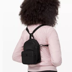 Lululemon Now and Always Convertible Backpack-Crossbody Mini Bag.